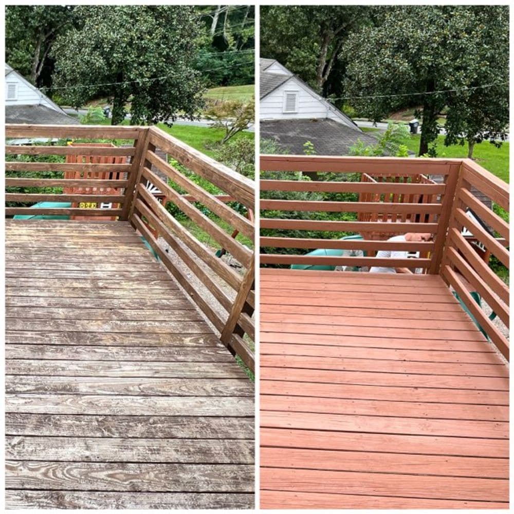 Sunshine Cleaning Service crew restoring an exterior surface in Metro Atlanta