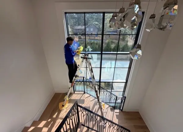 Interior window cleaning